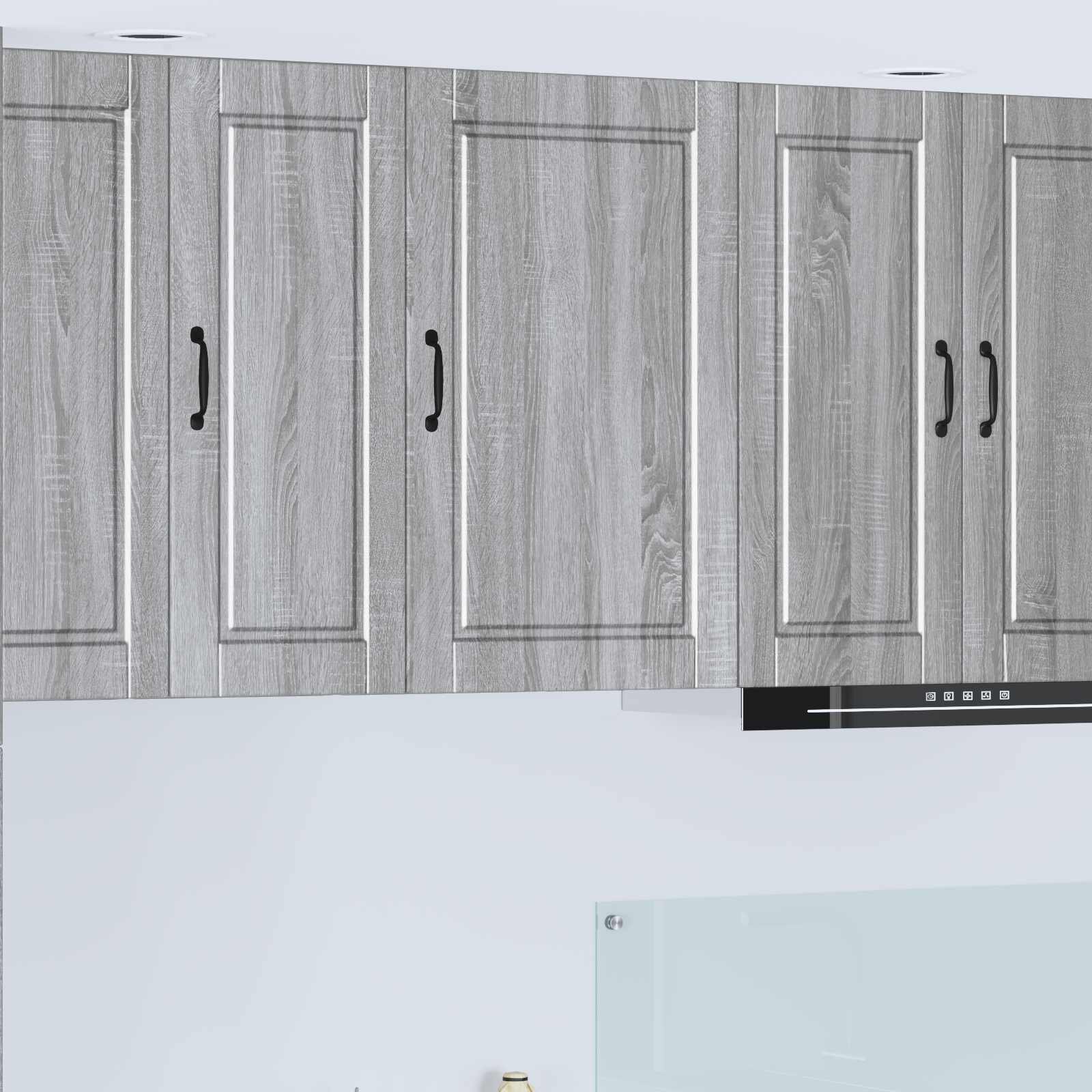 vidaXL Стенен шкаф PORTO Сив Сонома 50 x 31 x 80 см