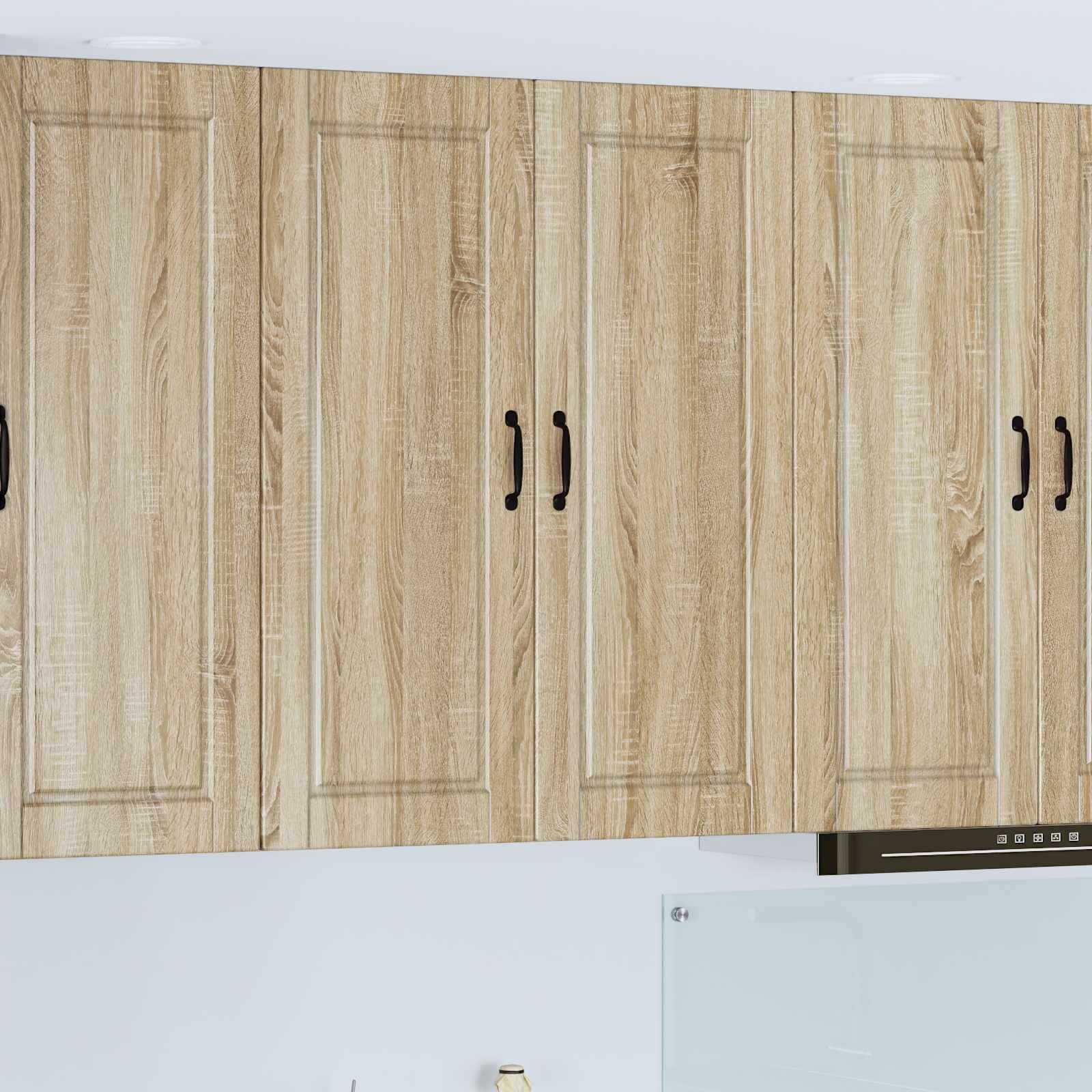 vidaXL Стенен шкаф PORTO Сонома дъб 80 x 31 x 100 см