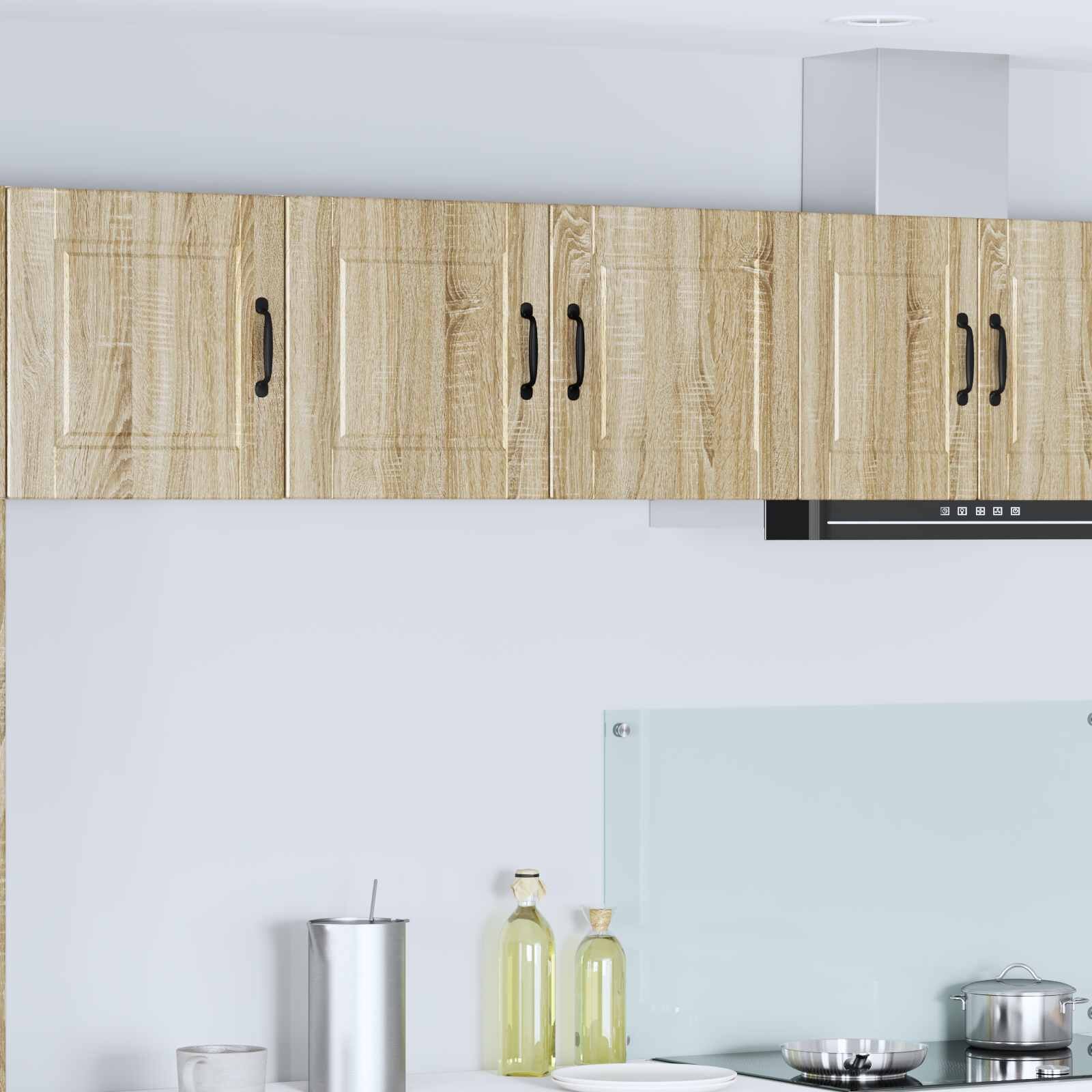 vidaXL Стенен шкаф PORTO Сонома дъб 80 x 31 x 40 см