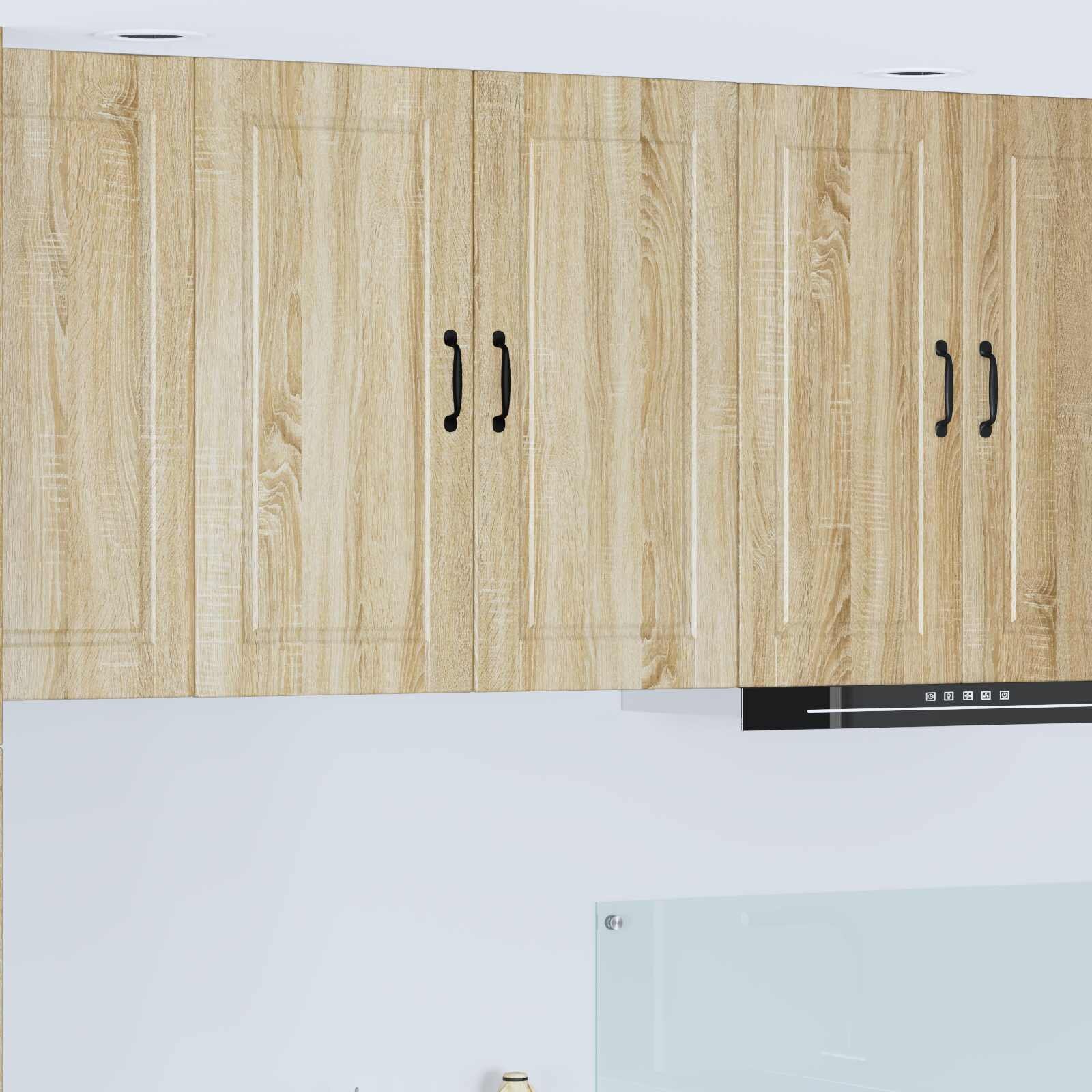 vidaXL Стенен шкаф PORTO Сонома дъб 80 x 31 x 80 см