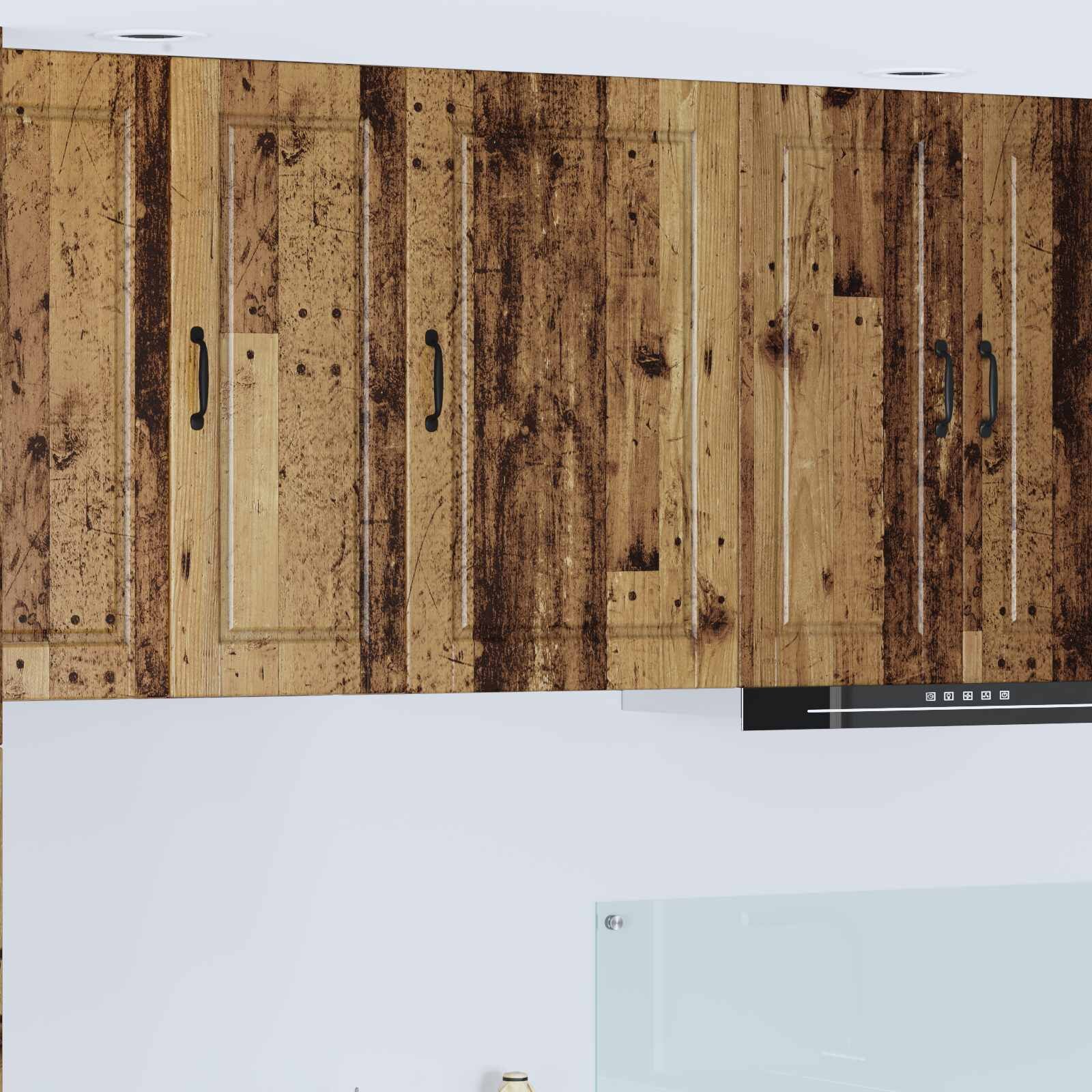 vidaXL Стенен шкаф PORTO Старо дърво 50 x 31 x 80 см