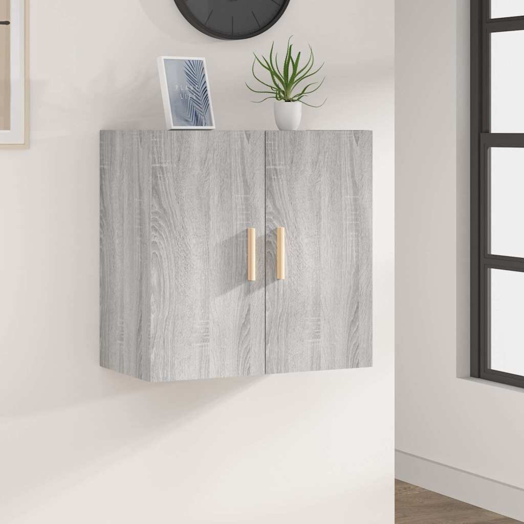 vidaXL стенен шкаф сив сонома 60x30x60 см инженерно дърво
