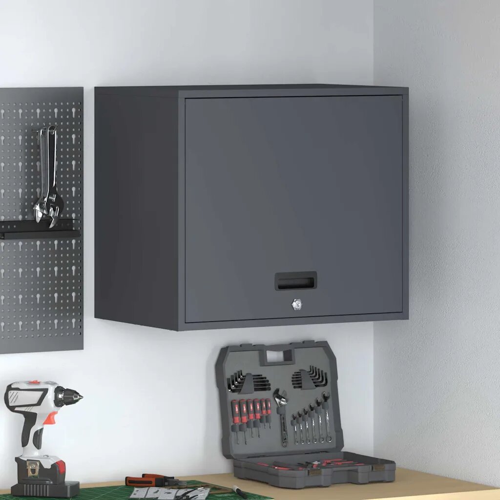 vidaXL Стенен шкаф за гараж Антрацит 60 x 40 x 53 см
