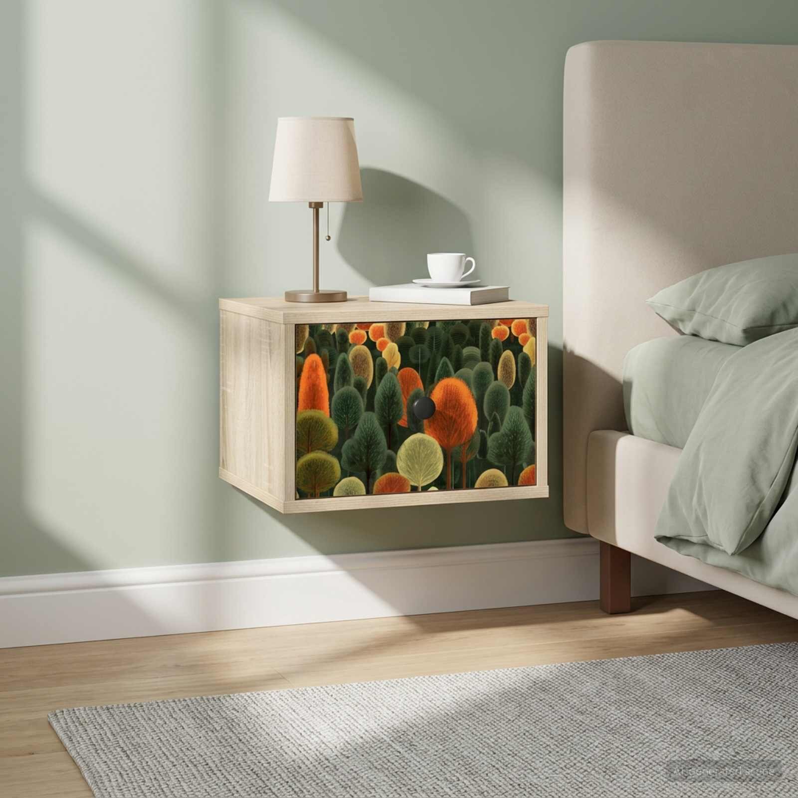 vidaXL Стенен шкаф за нощно шкафче ZAANDAM Дъб сонома 36 x 33 x 25 см