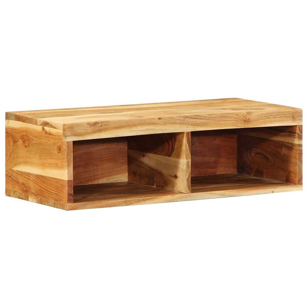 vidaXL Стенен шкаф за телевизор 60x30x19 cm Масивна дървесина Акация