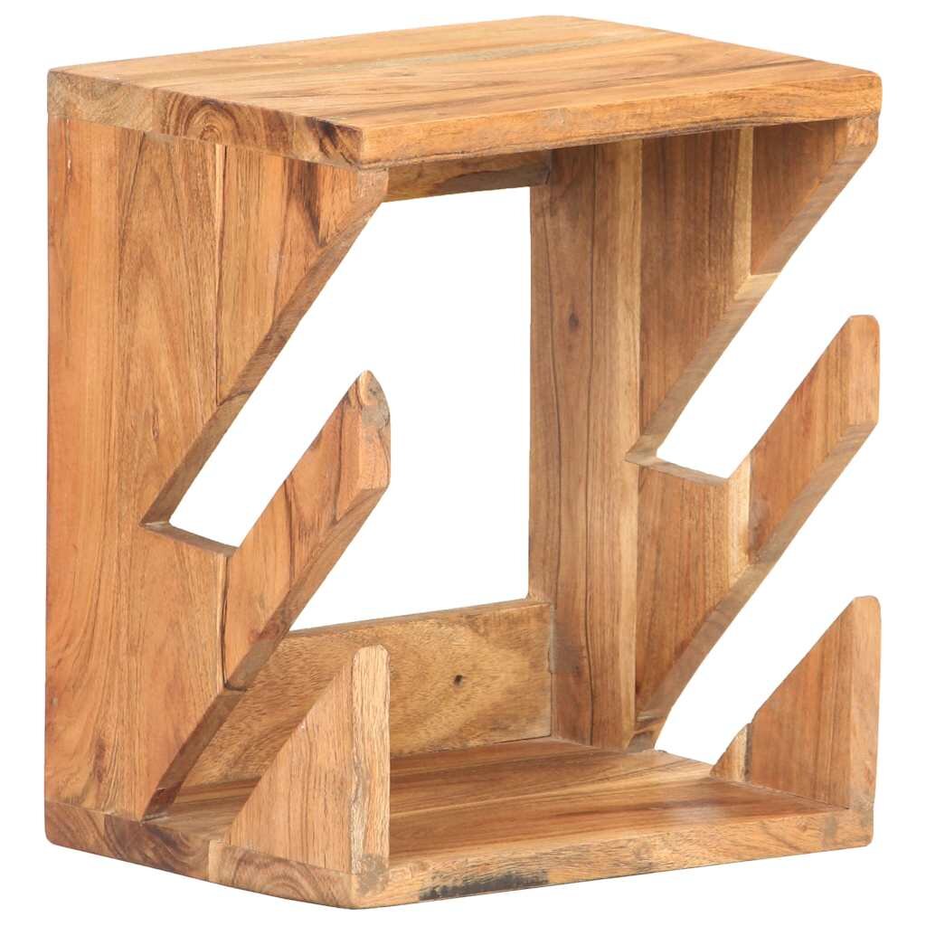 vidaXL Стенна стойка за скейтборд 25x20x30 см акация масив