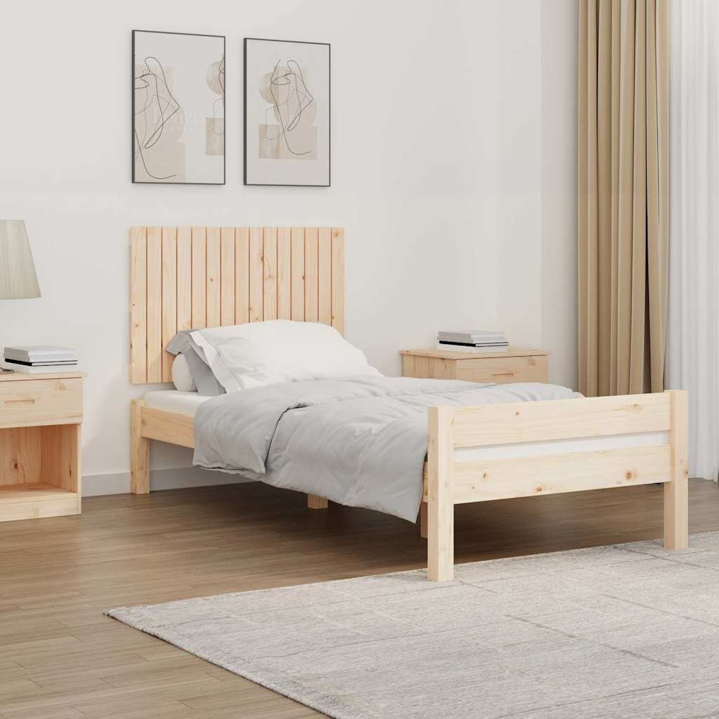 vidaXL Стенна табла за спалня 955x3x60 см борово дърво масив