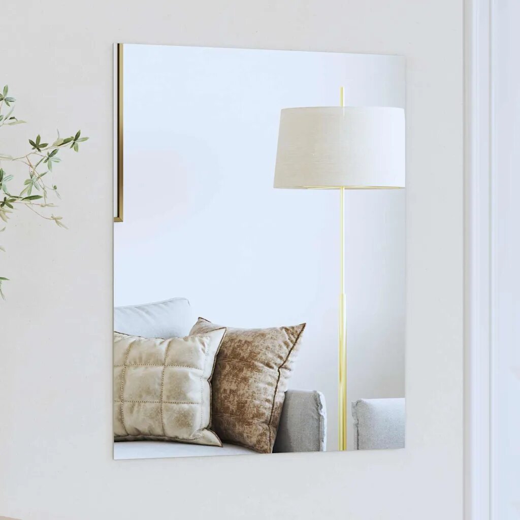 vidaXL Стенни огледала Правоъгълна 50 x 60 cm закалено стъкло