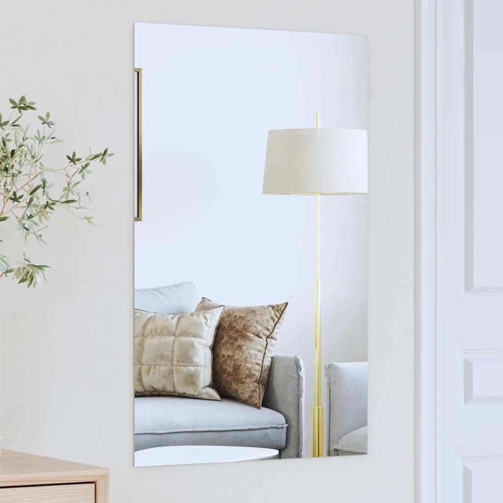 vidaXL Стенни огледала Правоъгълна 50 x 80 cm закалено стъкло