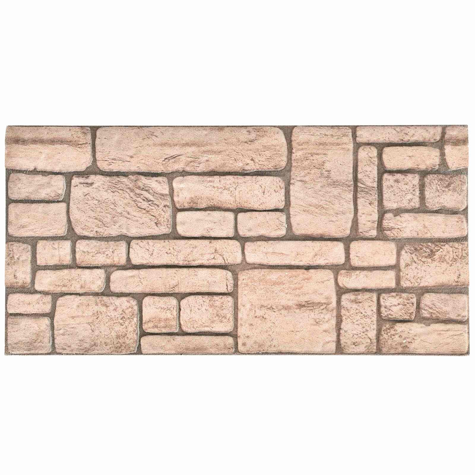 vidaXL Стенни панели 10 бр. 100 x 50 cm Бежово EPS пяна