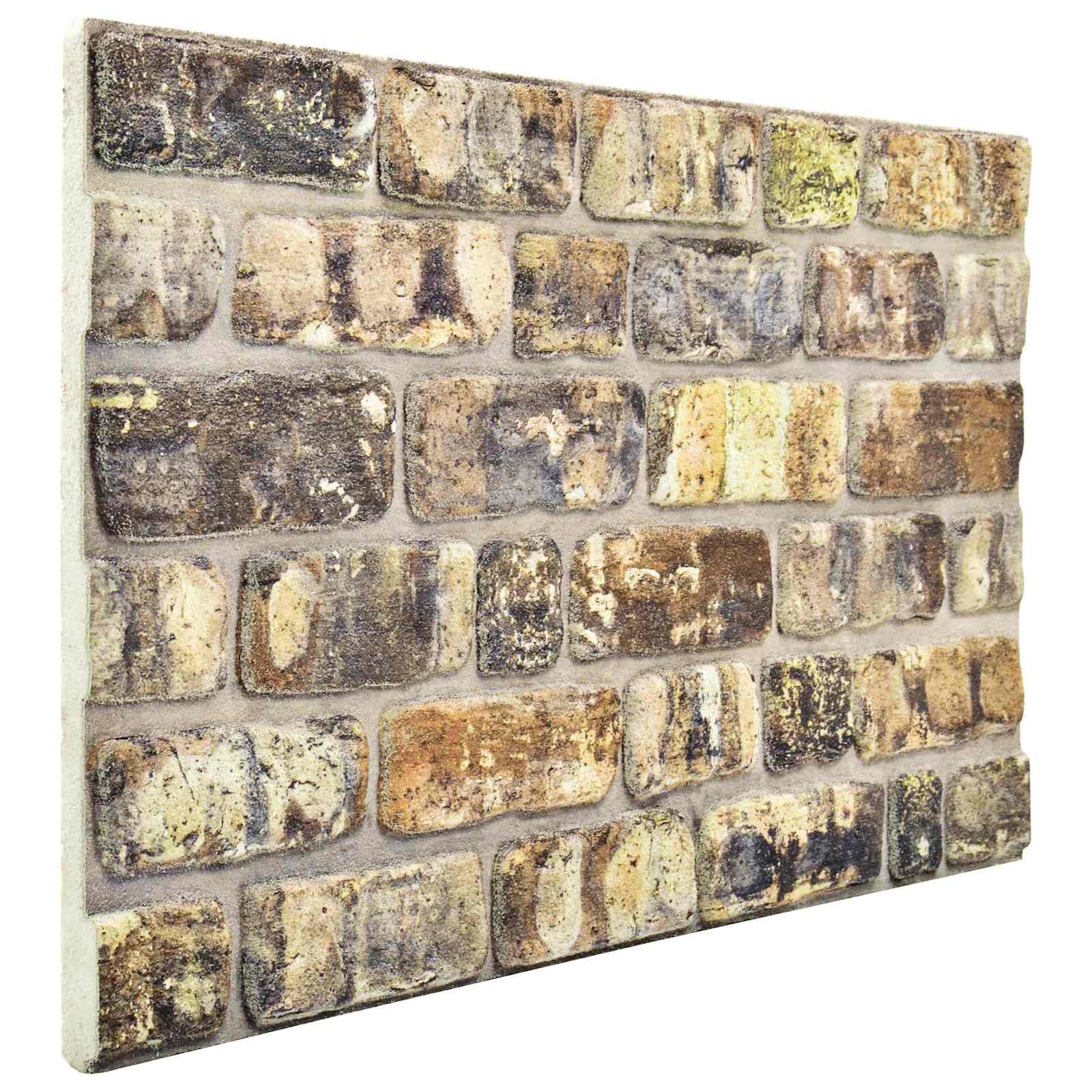 vidaXL Стенни панели 10 бр. 100 x 50 cm Многоцветен EPS пяна