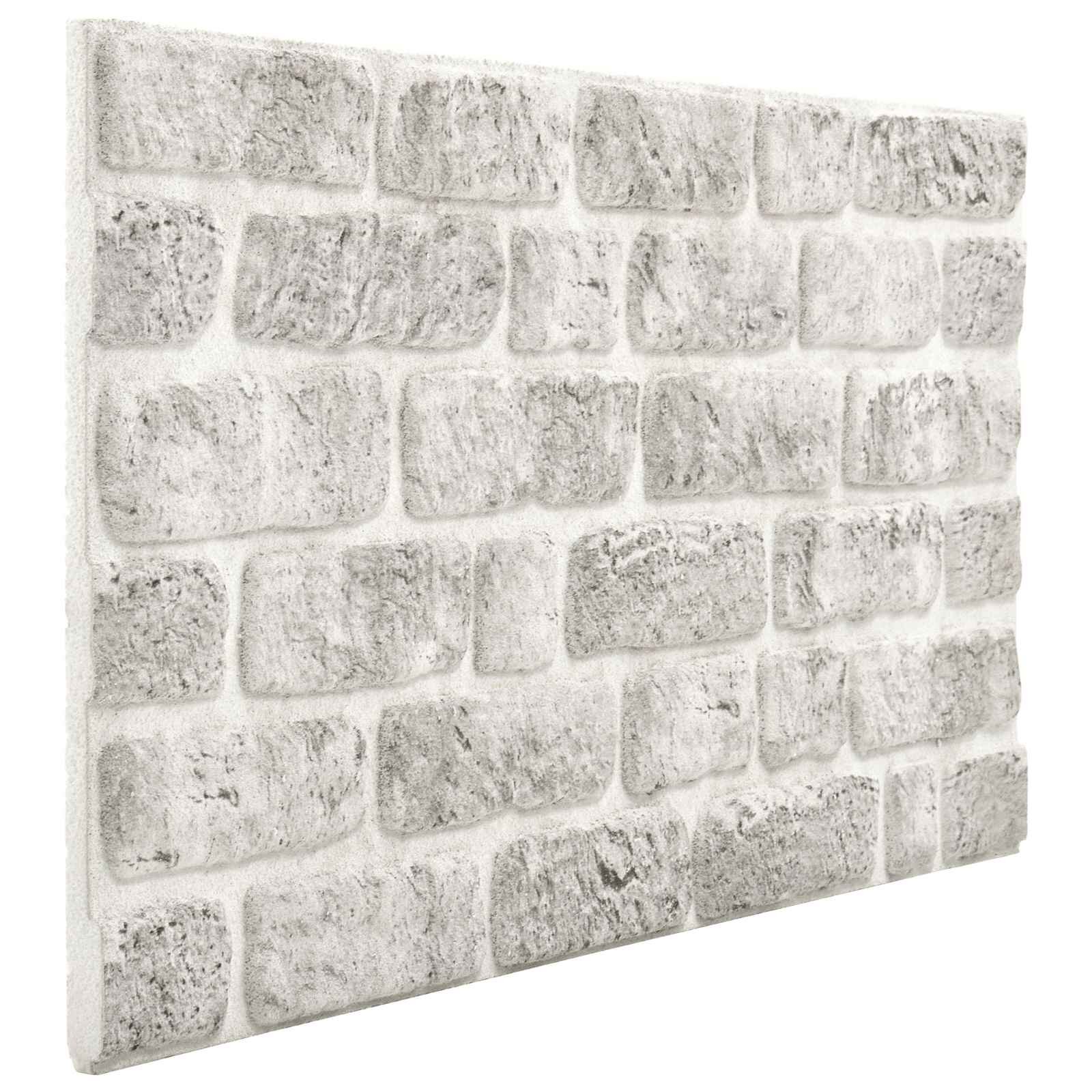 vidaXL Стенни панели 10 бр. 100 x 50 cm Светлосиво EPS пяна