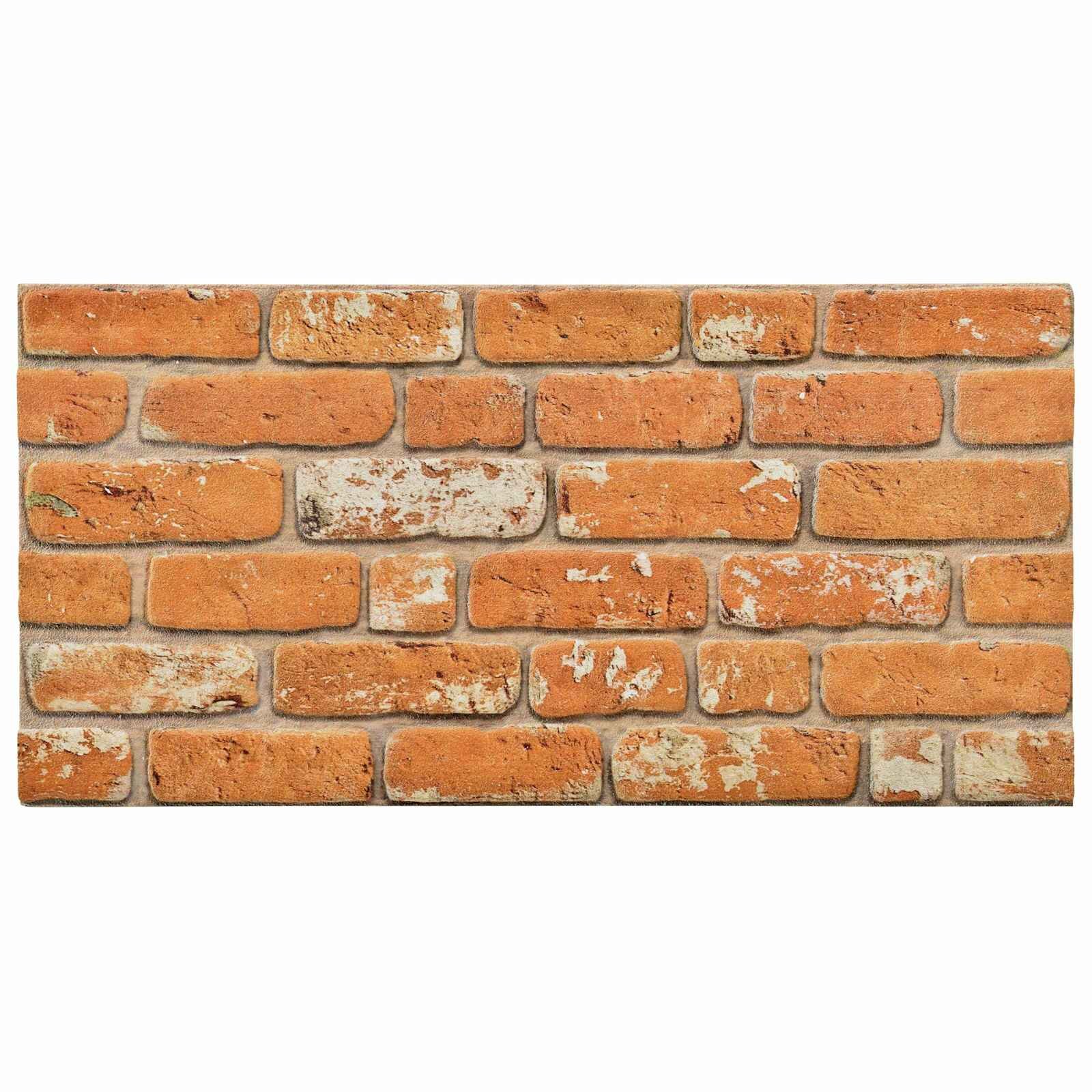 vidaXL Стенни панели 10 бр. 100 x 50 cm Тухла EPS пяна