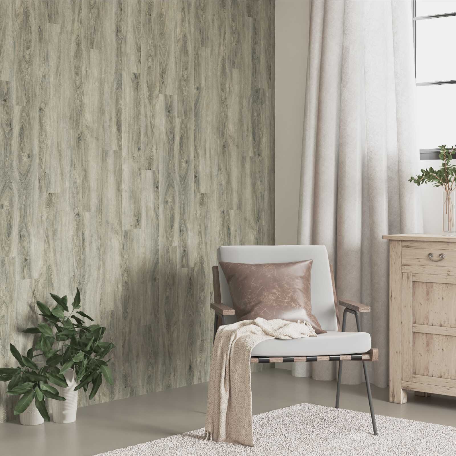 vidaXL Стенни панели 30 бр. 915 x 15 см 4.12 ㎡ Сиво ПВЦ