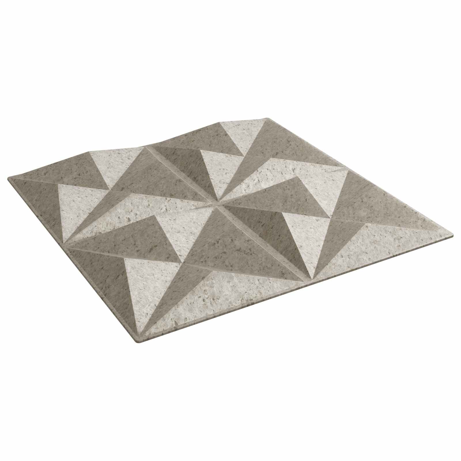 vidaXL Стенни панели 48 бр. 50 x 50 cm Оригами бетон XPS Пяна