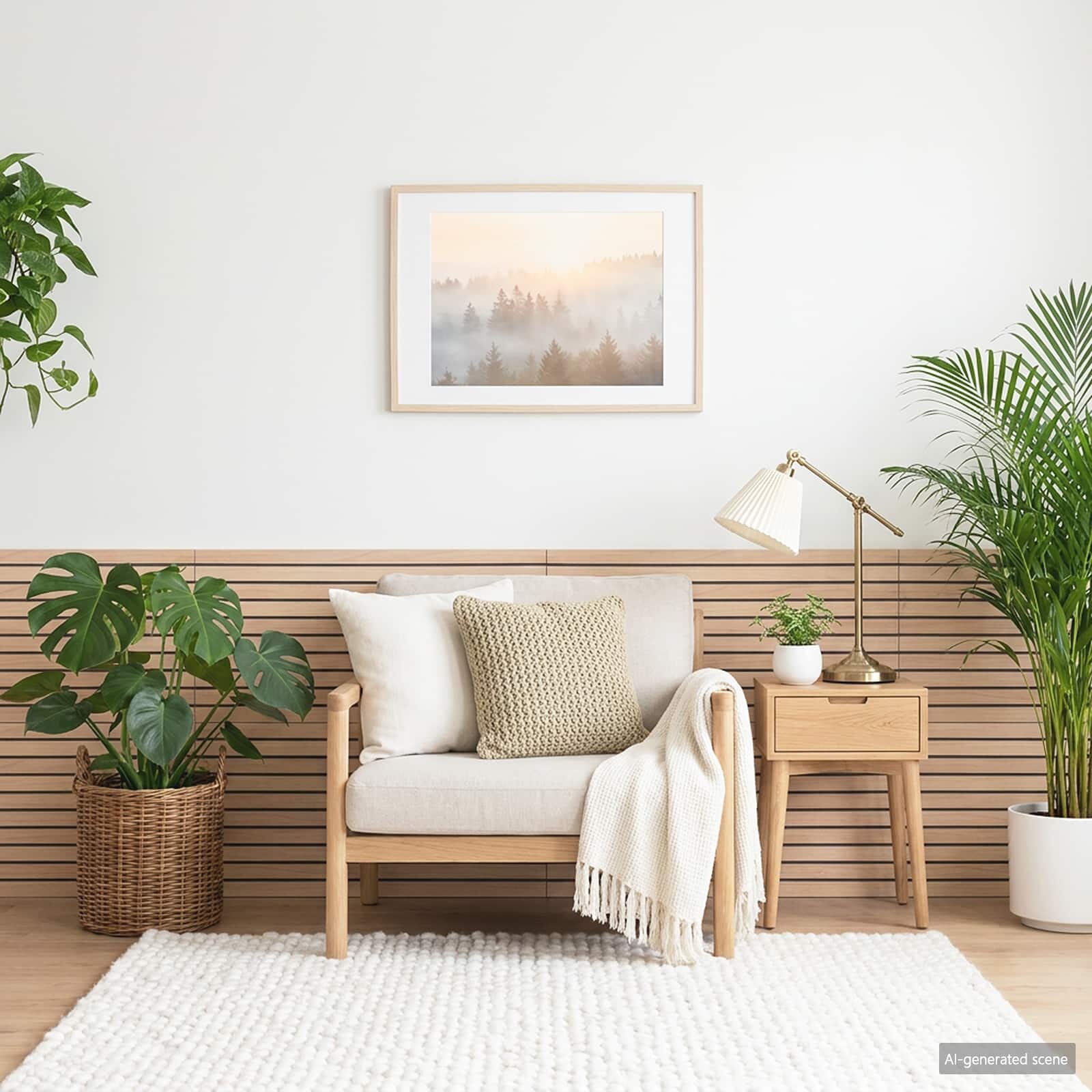 vidaXL Стенни панели 5 бр. 100 x 50 cm Кафяво EPS пяна