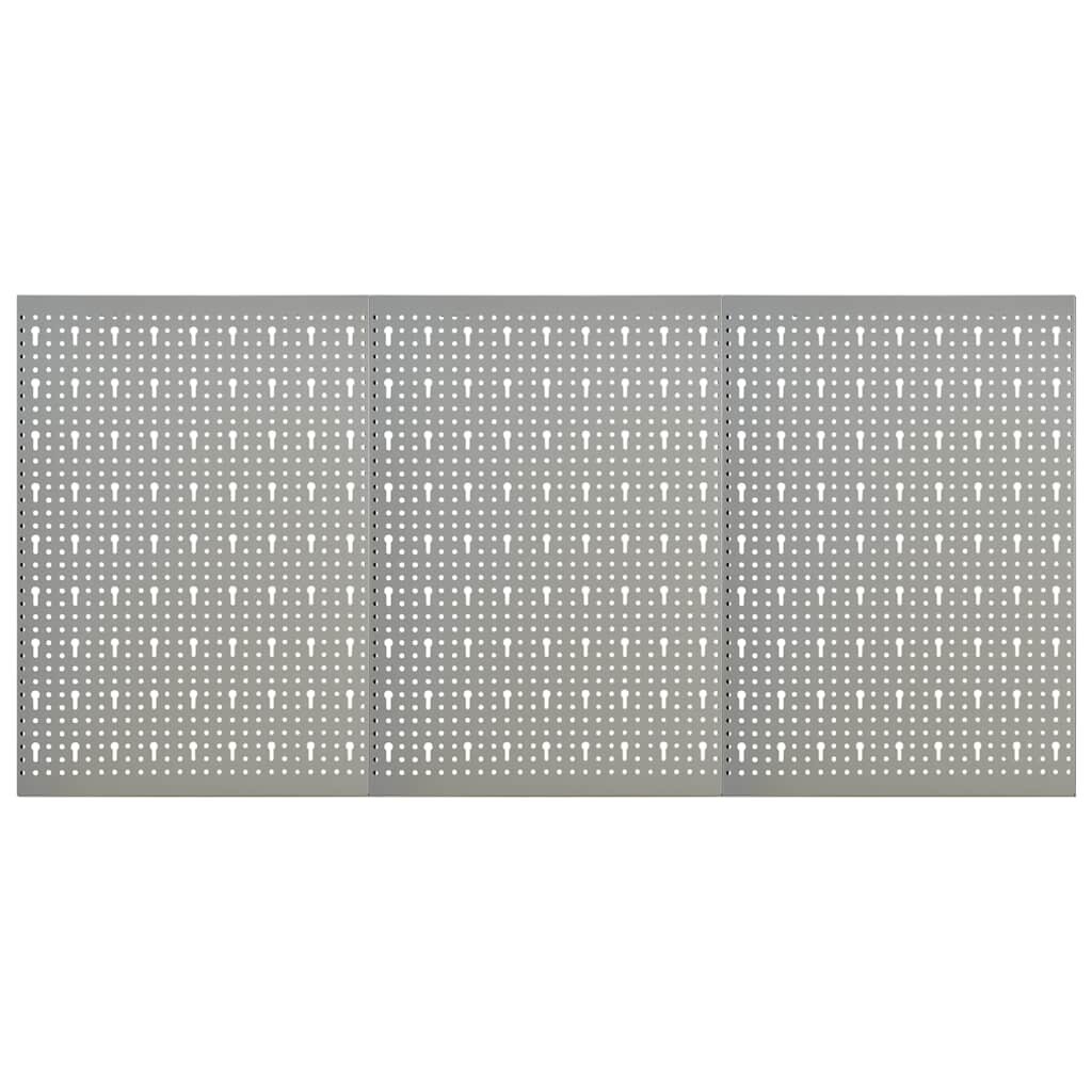 vidaXL Стенни панели за инструменти 3 бр 40x58 см стомана