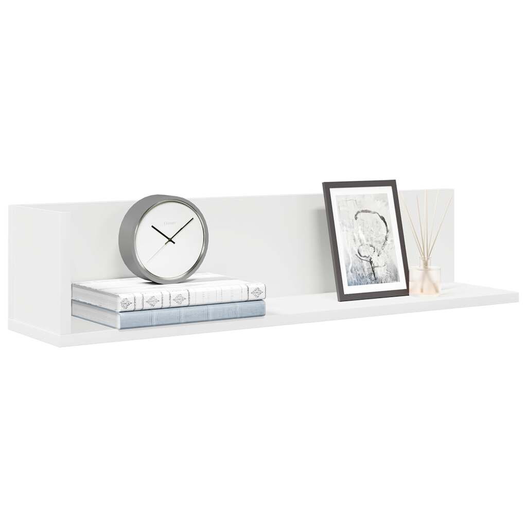 vidaXL стенни рафтове 2 бр. бели 75x165x165 см