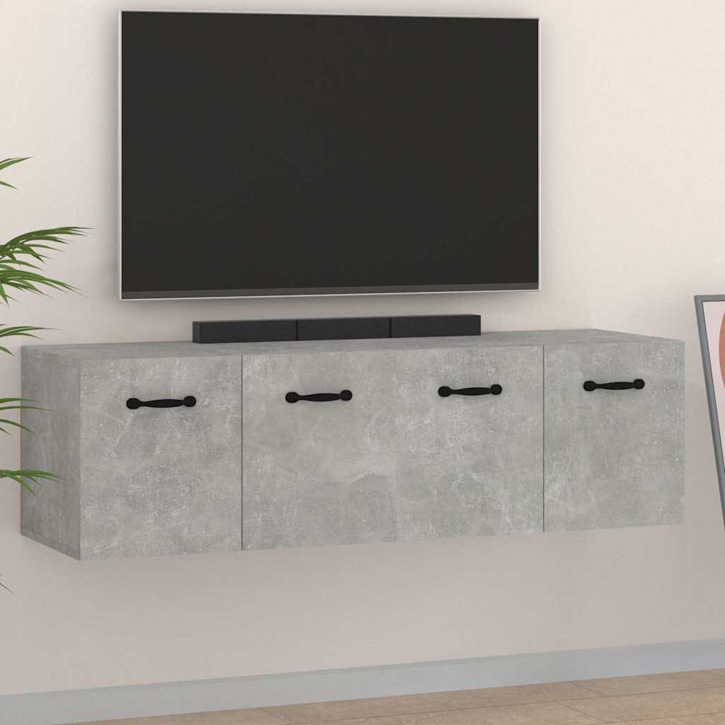 vidaXL Стенни шкафове 2 бр бетонно сиви 80x35x365 см инженерно дърво