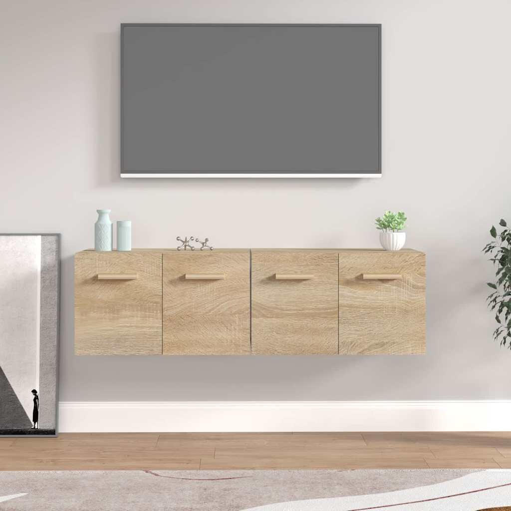 vidaXL Стенни шкафове 2 бр сонома дъб 60x365x35 см инженерно дърво