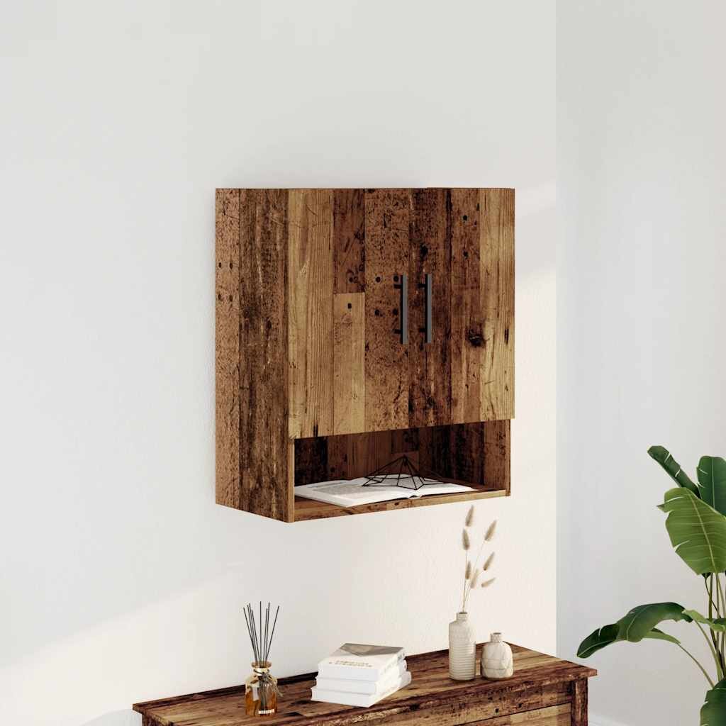 vidaXL Стенни шкафове Old Wood 60x31x70 cm Инженерна дървесина