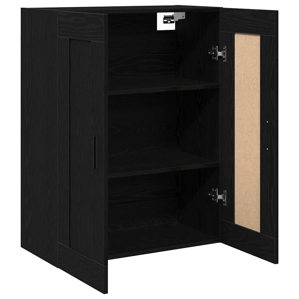 vidaXL Стенно монтиран шкаф Черния дъб 695 x 34 x 90 см