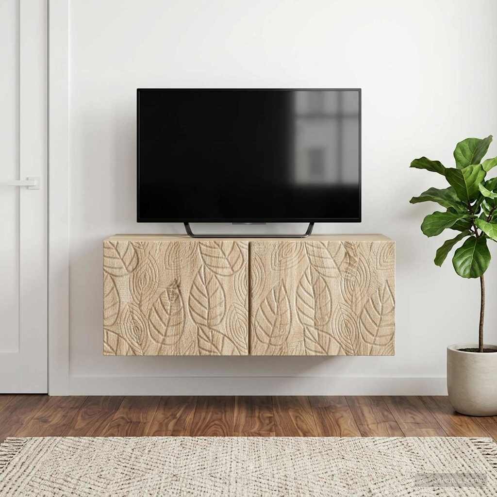 vidaXL Стенно монтиран ТВ шкаф 595 x 41 x 30 см Дъб сонома