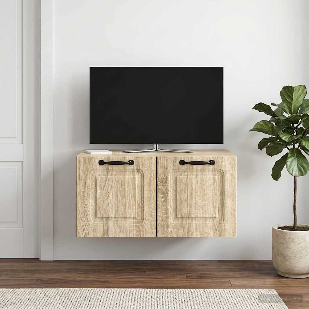 vidaXL Стенно монтиран ТВ шкаф Дъб сонома 595 x 41 x 30 см