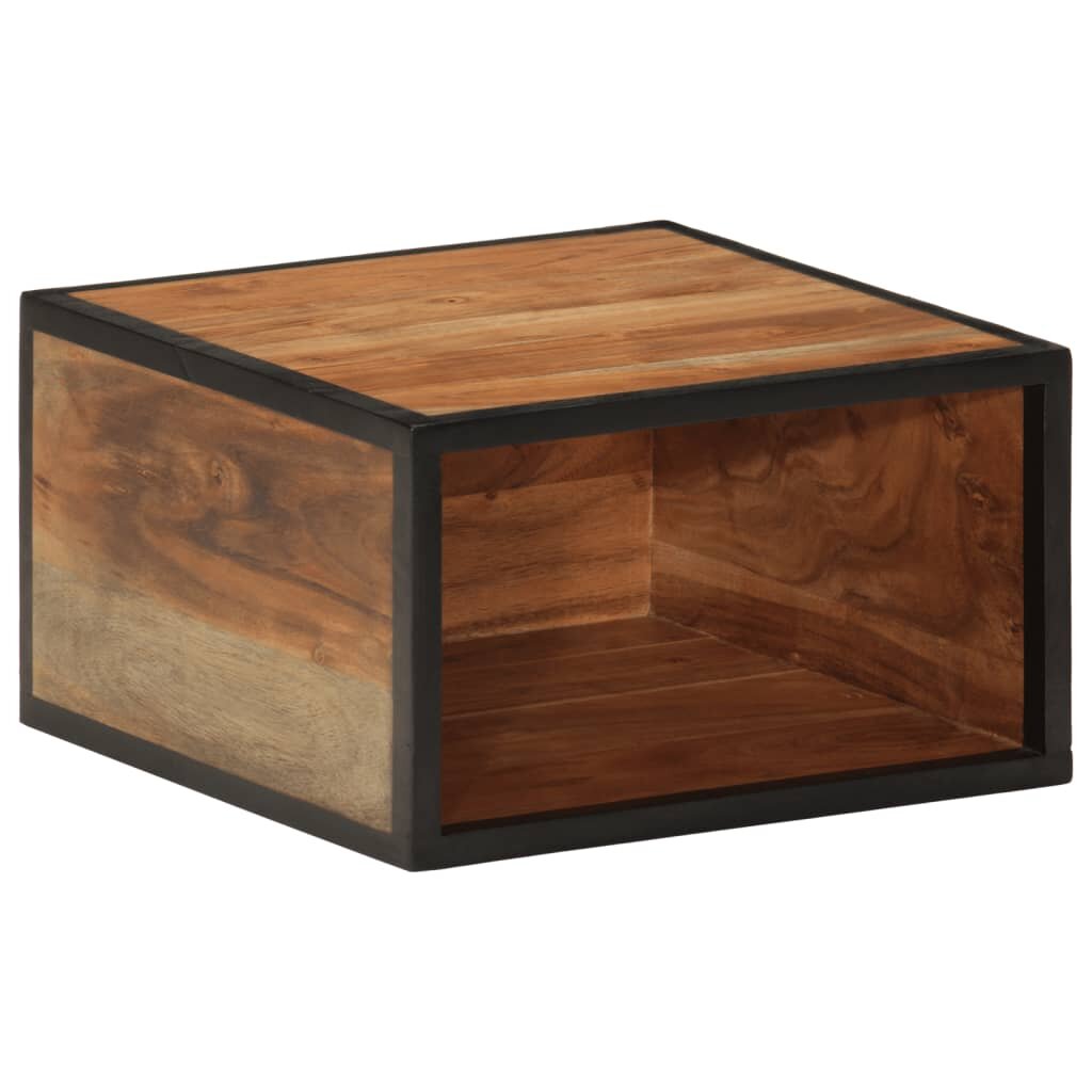vidaXL Стенно нощно шкафче 35x35x20 см масивна акация