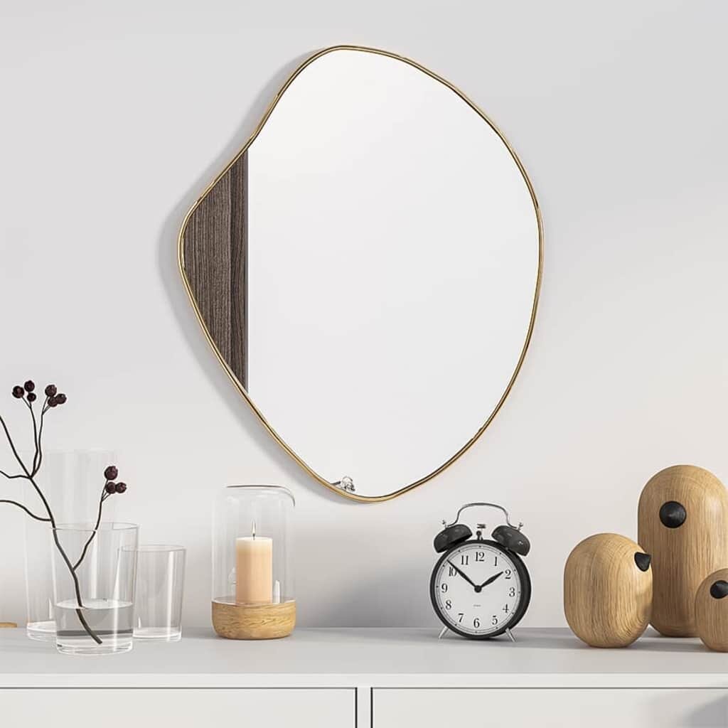 vidaXL Стенно огледало злато 50x40 см
