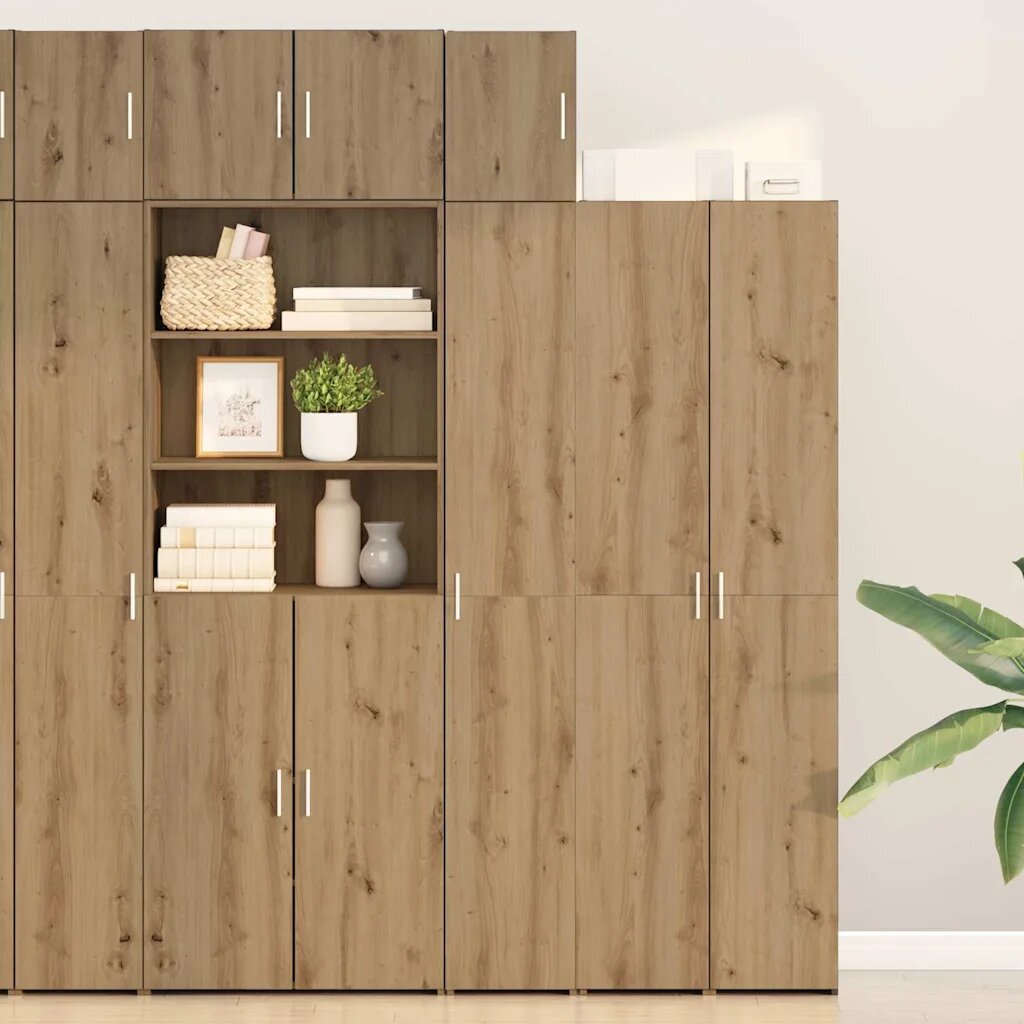 vidaXL Стенно шкафче Дъб 30 x 42.5 x 39.5 см Инженерна дървесина
