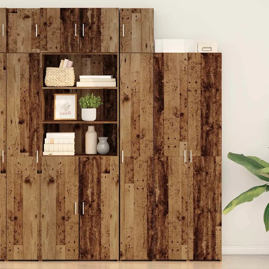 vidaXL Стенно шкафче Старо дърво 30 x 42.5 x 39.5 см