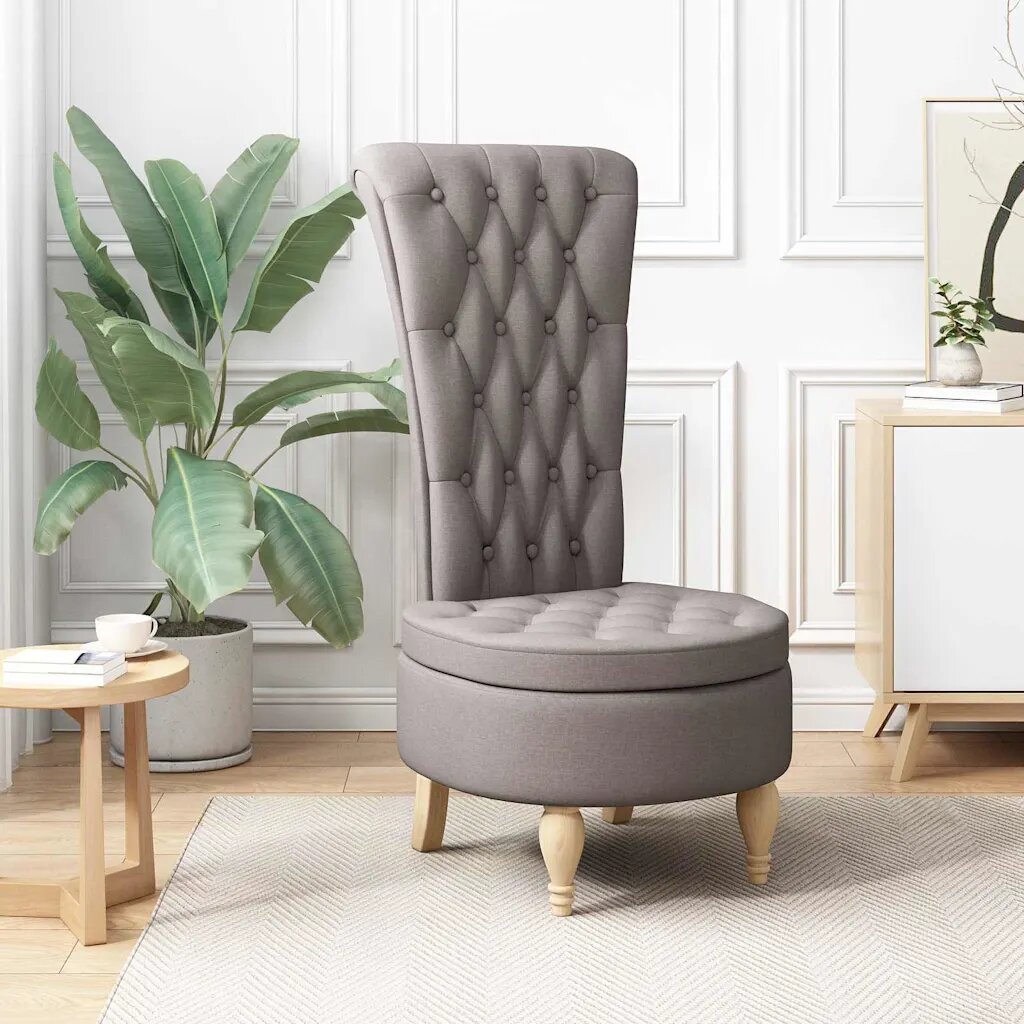 vidaXL Стол с тапицерия Таупе 565 x 70 x 110 см текстил