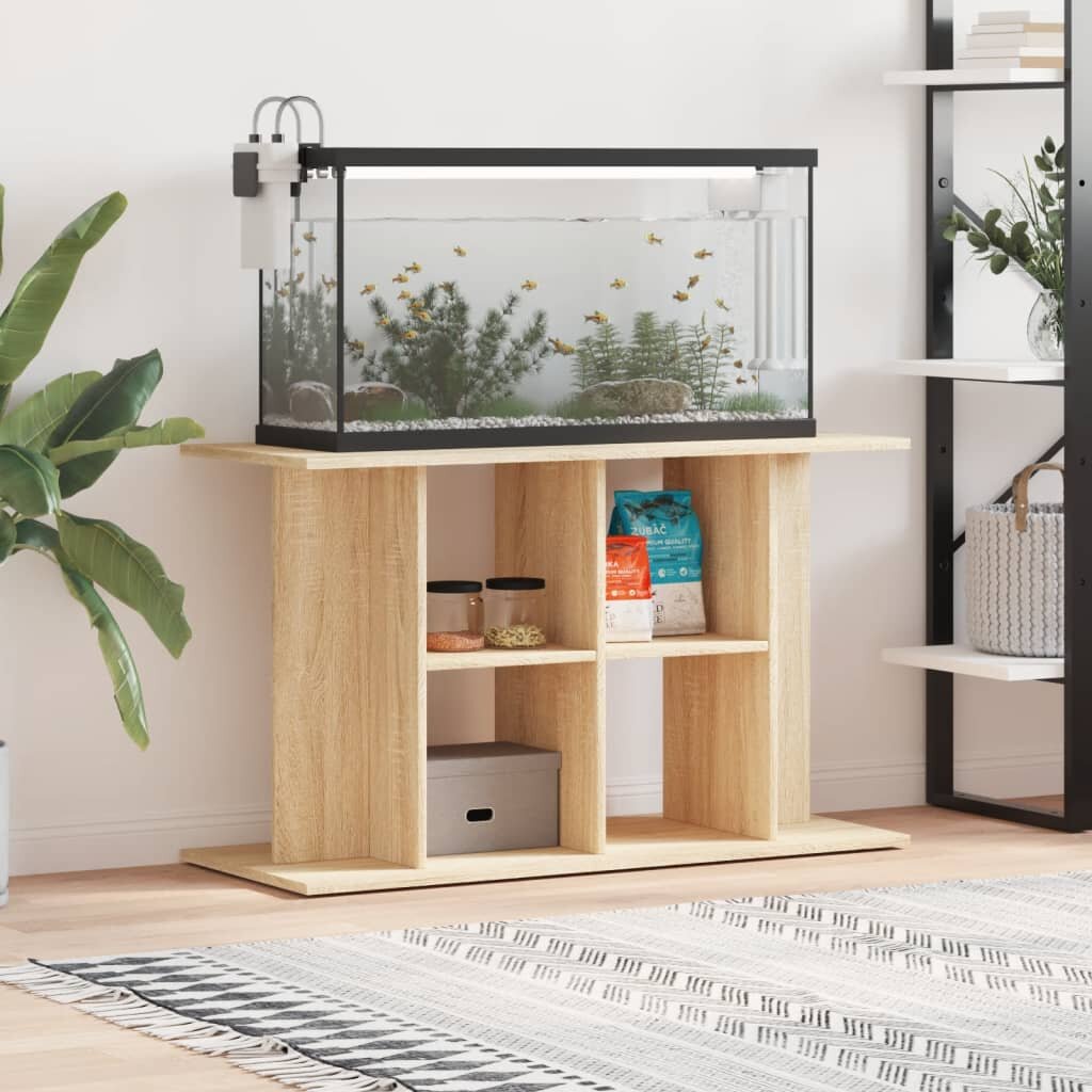 vidaXL Стойка за аквариум дъб сонома 100x40x60 см инженерно дърво