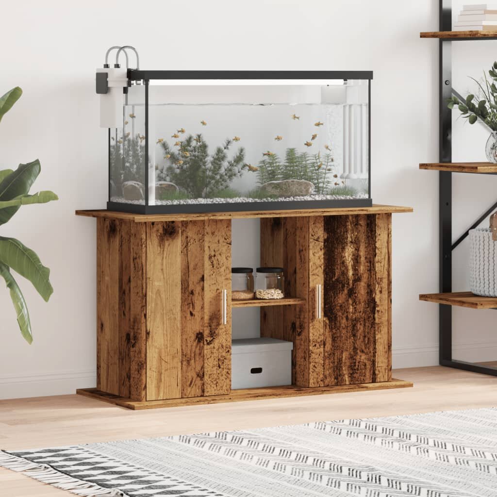 vidaXL Стойка за аквариум от старо дърво 101x41x58 cm Инженерно дърво