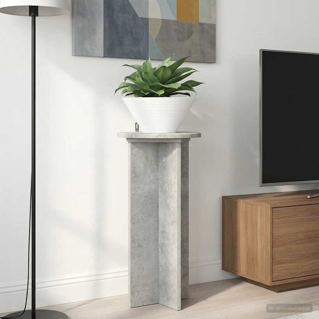 vidaXL Стойка за растения 2 бр. Бетонно сиво 295 x 295 x 60 см