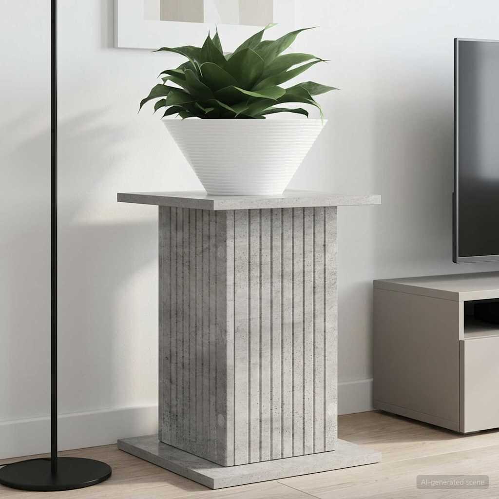 vidaXL Стойка за растения 2 бр. Бетонно сиво 305 x 30 x 43 см