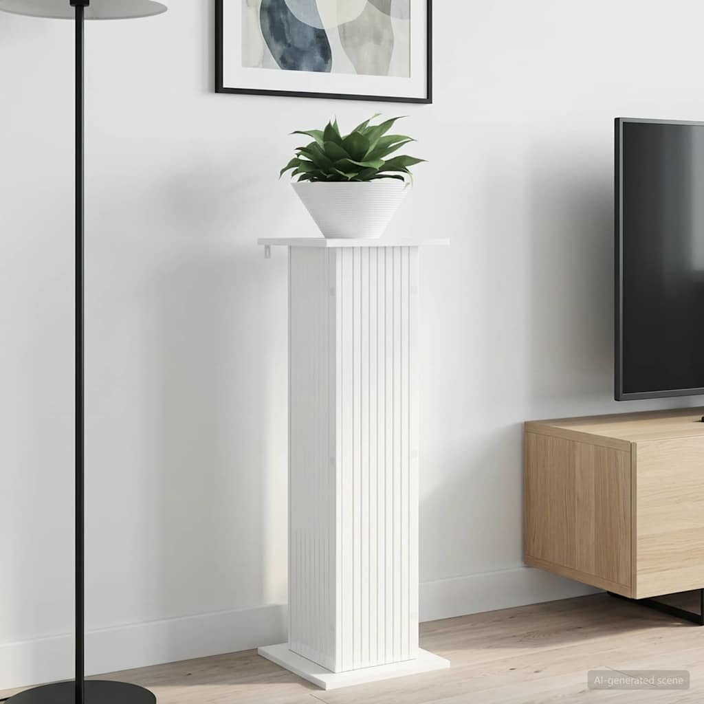 vidaXL Стойка за растения 2 бр. Бял гланц 305 x 30 x 1005 см