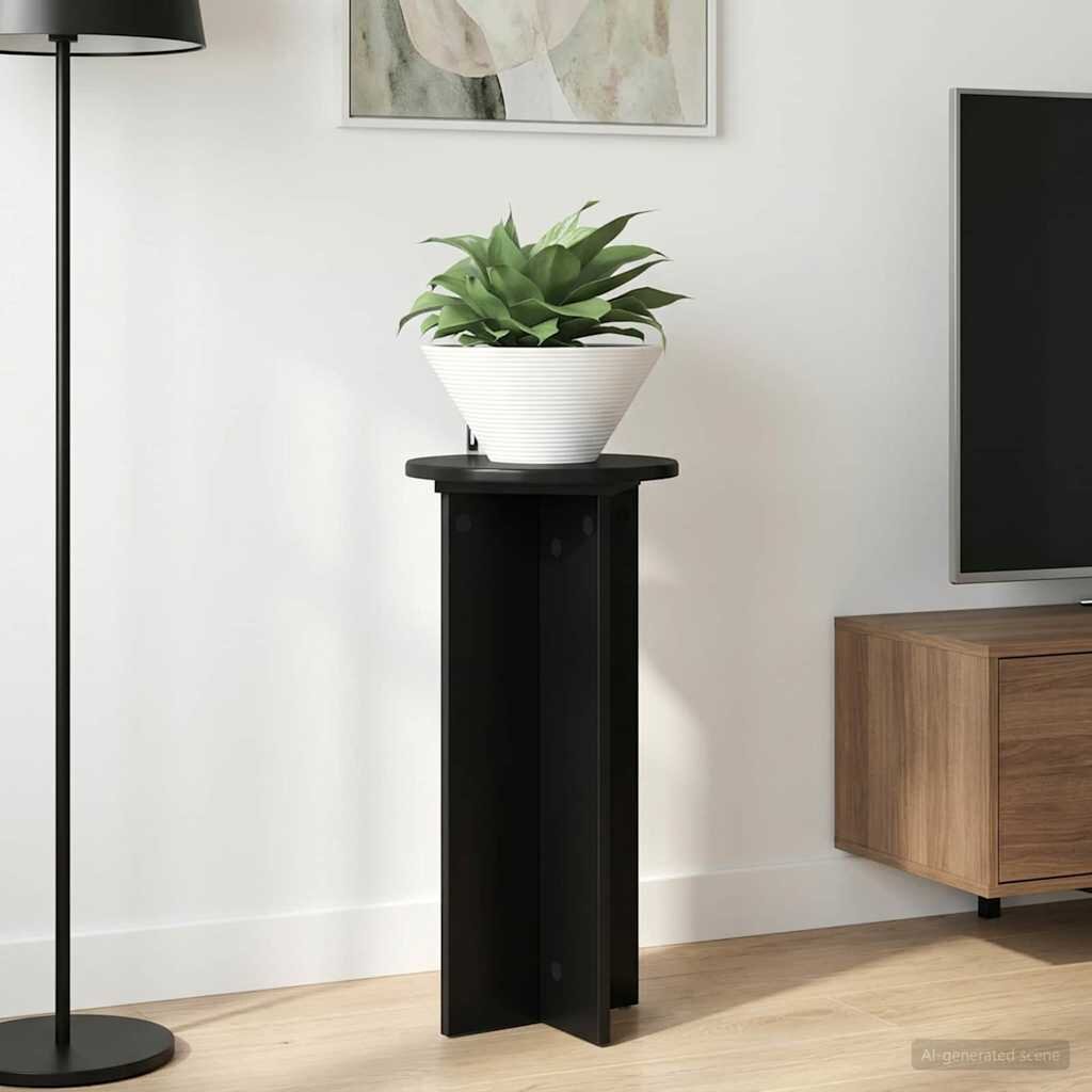 vidaXL Стойка за растения 2 бр. Черно 295 x 295 x 60 см