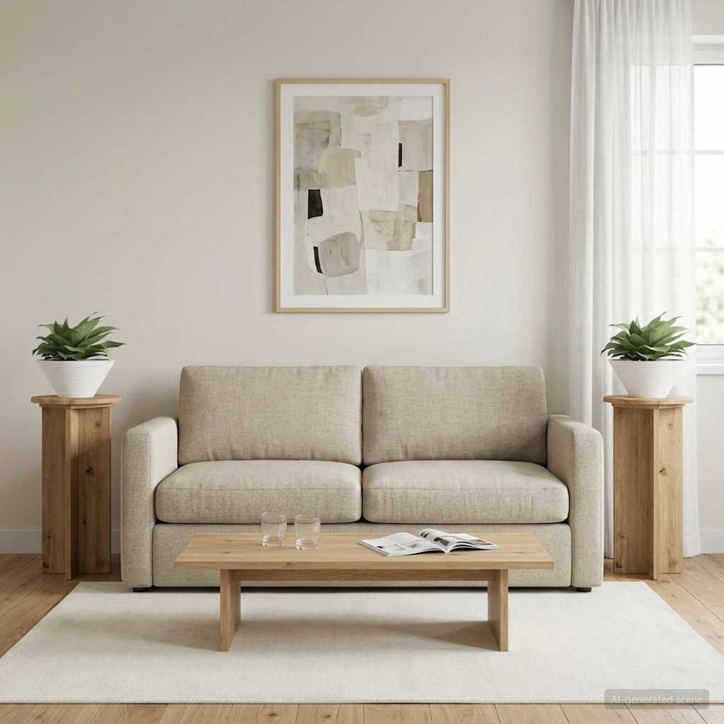 vidaXL Стойка за растения 2 бр. Дъб артизан 295 x 295 x 60 см