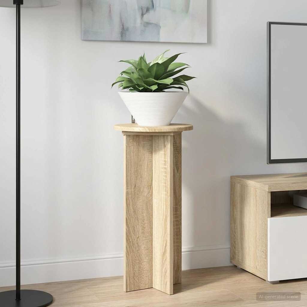 vidaXL Стойка за растения 2 бр. Дъб сонома 295 x 295 x 60 см