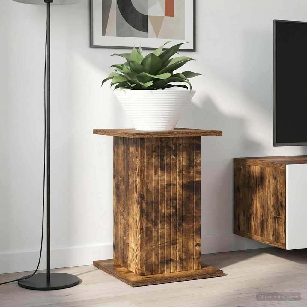 vidaXL Стойка за растения 2 бр. Опушен дъб 305 x 30 x 43 см