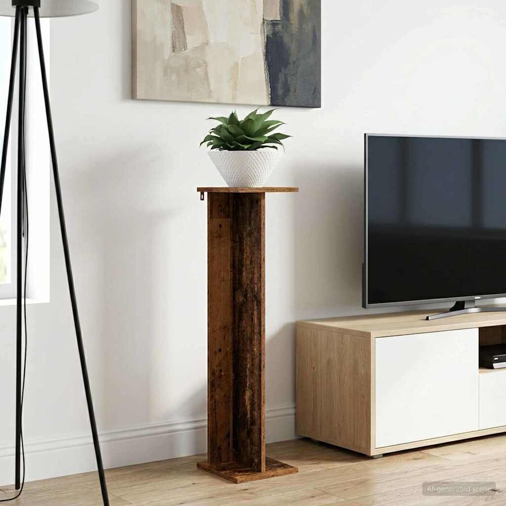vidaXL Стойка за растения 2 бр. Старо дърво 25 x 255 x 1005 см