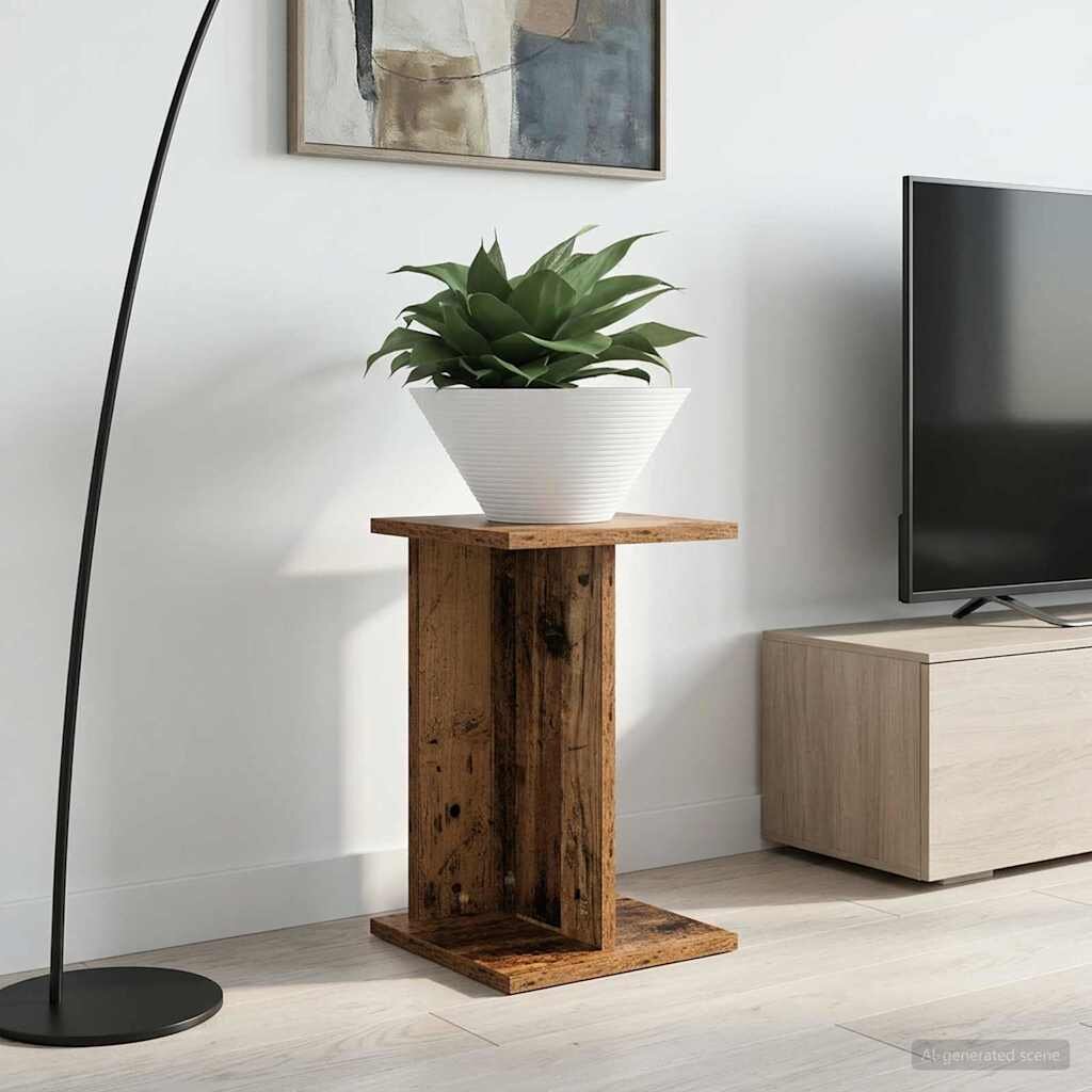 vidaXL Стойка за растения 2 бр. Старо дърво 25 x 255 x 405 см