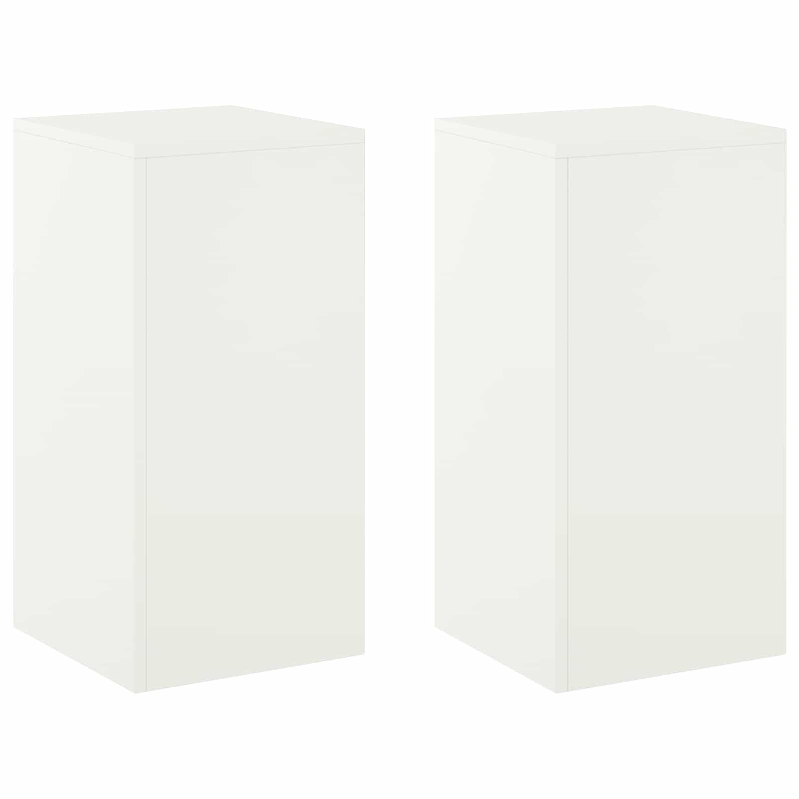 vidaXL Стойка за растения 2 pcs Бяло 30 x 30 x 60 cm Стомана