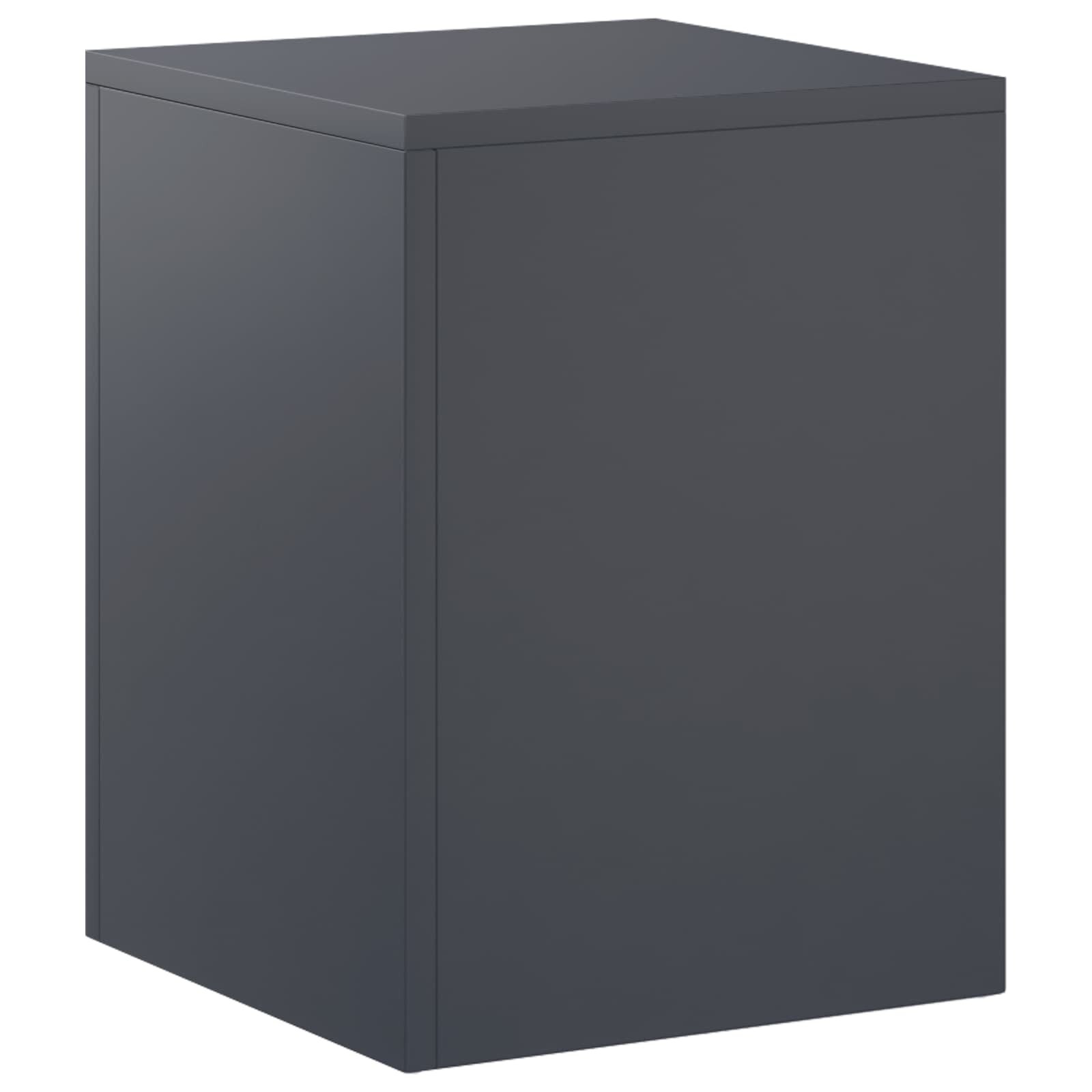 vidaXL Стойка за растения Антрацит 30 x 30 x 40 cm Неръждаема стомана