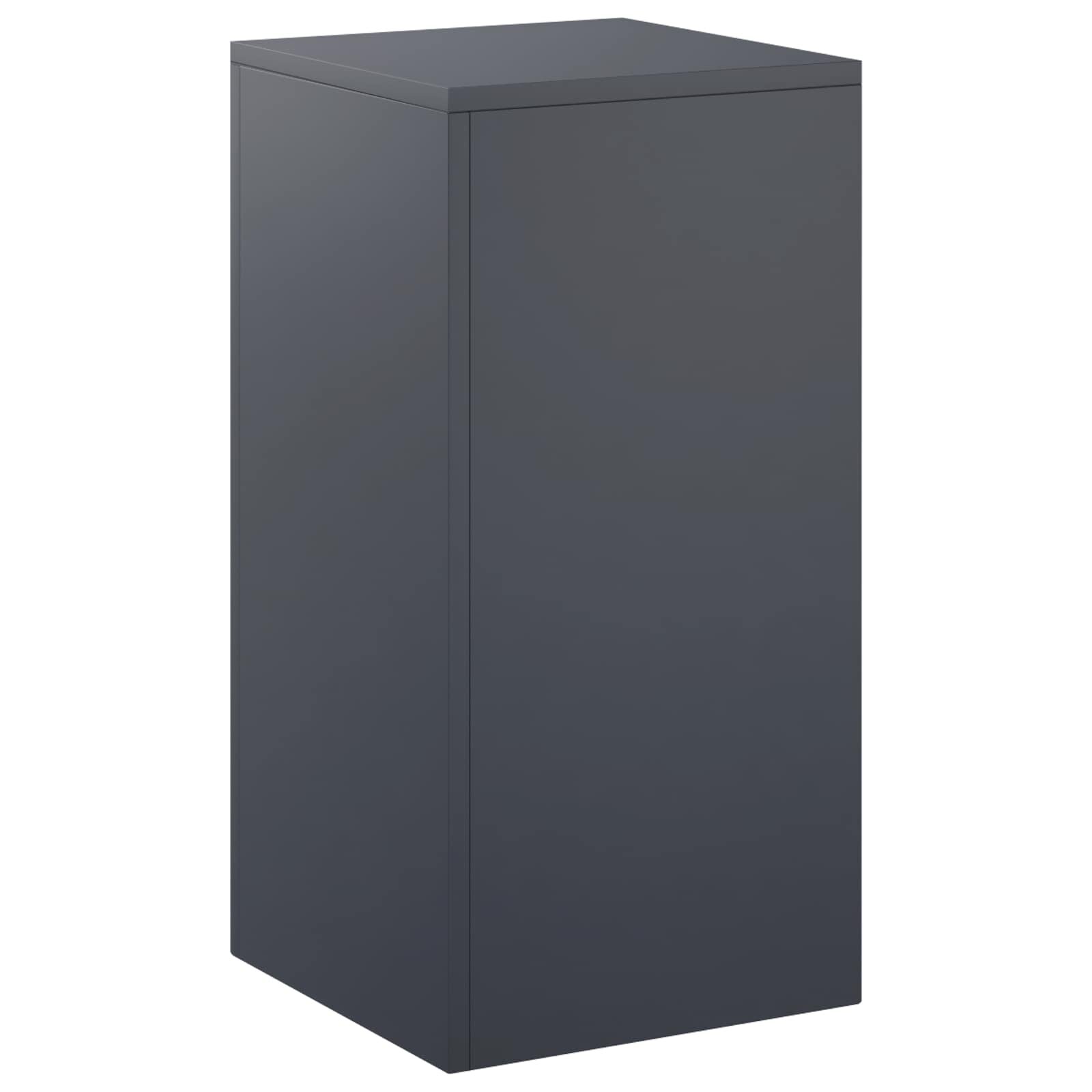 vidaXL Стойка за растения Антрацит 30 x 30 x 60 cm Неръждаема стомана