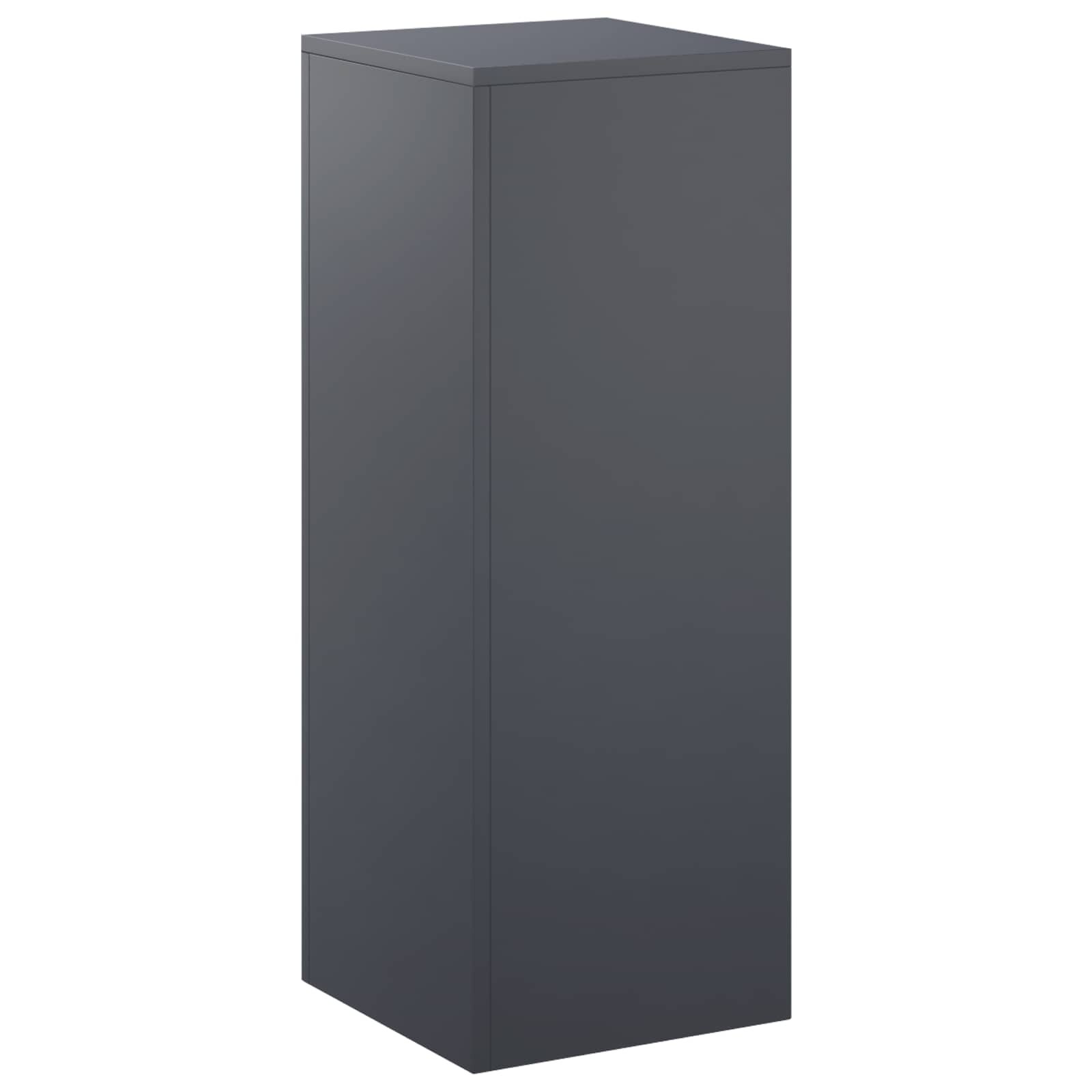 vidaXL Стойка за растения Антрацит 30 x 30 x 80 cm Неръждаема стомана