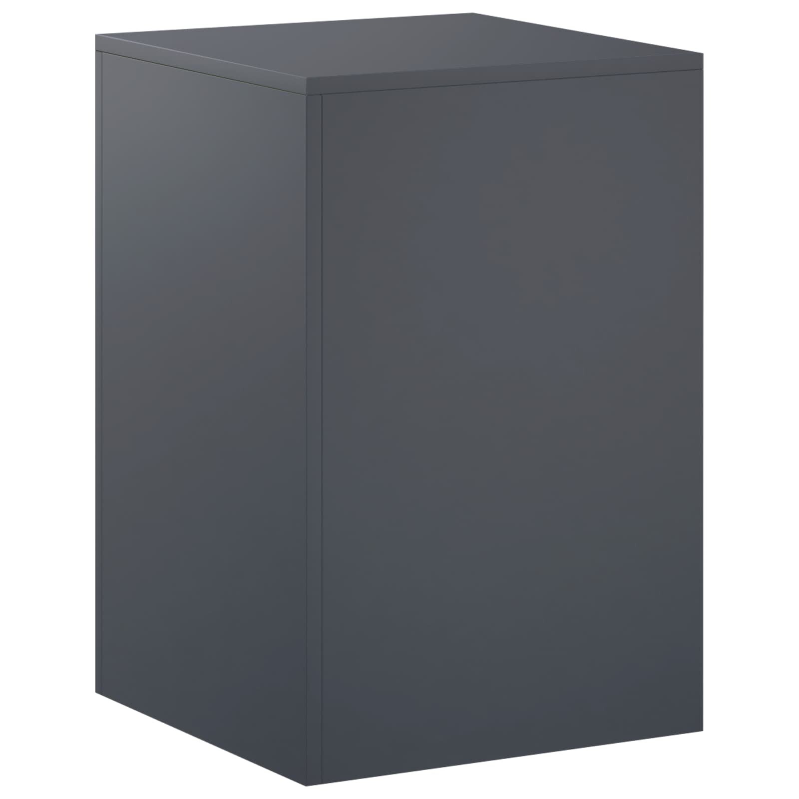 vidaXL Стойка за растения Антрацит 40 x 40 x 60 cm Неръждаема стомана