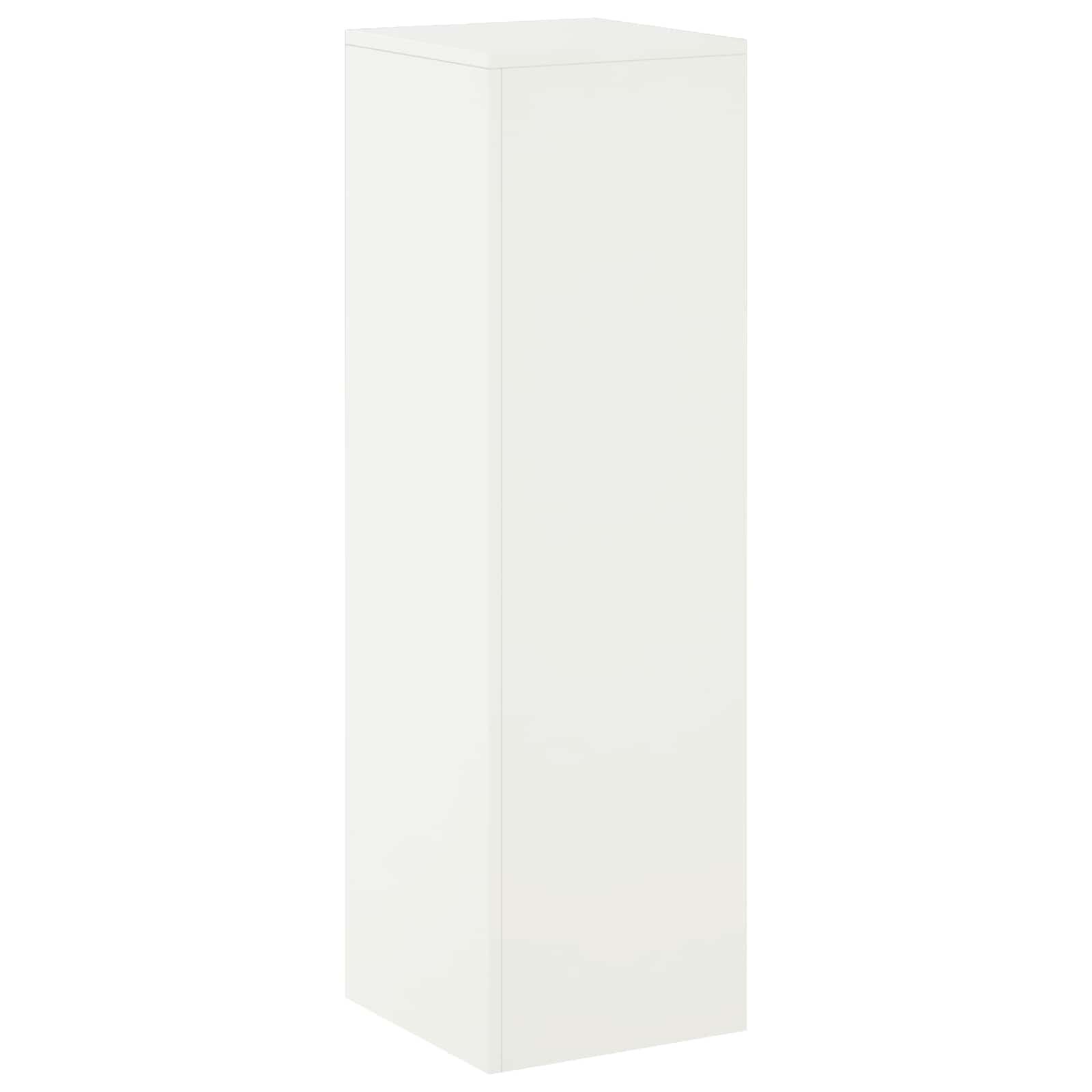 vidaXL Стойка за растения Бяло 30 x 30 x 100 см Стомана